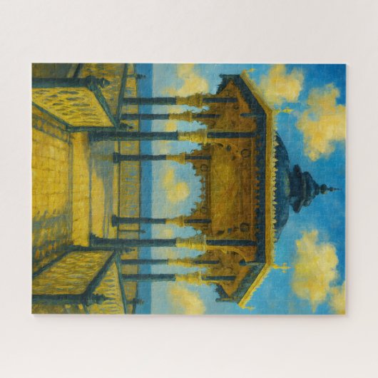 Brighton Bandstand Glow - Seaside Pavilion Puzzle (Horizontal)