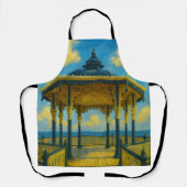 Brighton Bandstand Glow - Seaside Pavilion Schürze (Vorderseite)