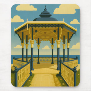 Brighton Bandstand - Kunst der Küstenarchitektur Mousepad
