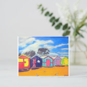 Brighton Bathing Boxes Postkarte (Stehend Vorderseite)