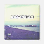 Brighton Beach and Pier, UK Magnet (Vorne)