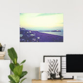 Brighton Beach and Pier, UK Poster (Heimbüro)