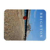 Brighton Beach and Pier View Kühlschrankmagnet Magnet (Horizontal)