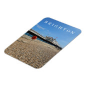 Brighton Beach and Pier View Kühlschrankmagnet Magnet (Linke Seite)