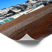 Brighton Beach England Foto Poster (Ecke)