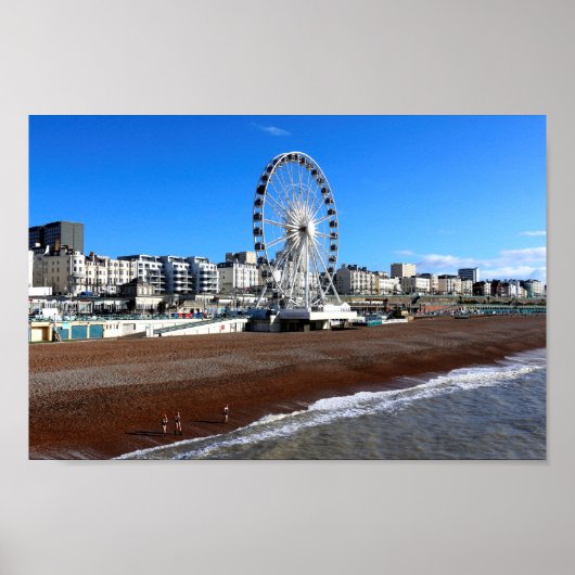 Brighton Beach England Foto Poster (Vorne)