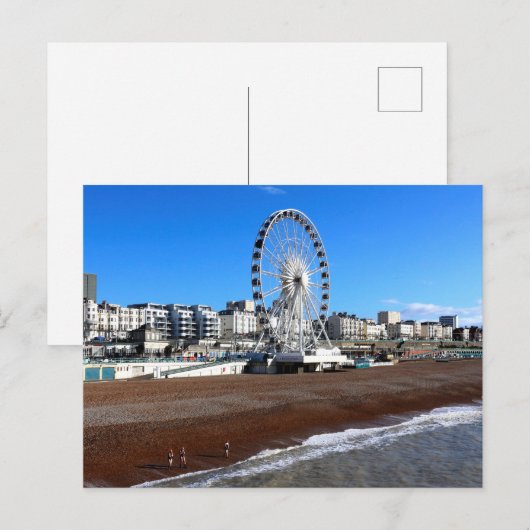 Brighton Beach England Postkarte (Vorne/Hinten)
