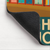 Brighton Beach Huts - farbenfrohe Küstendrucke Mousepad (Ecke)