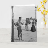 Brighton Beach Lifeguard, Anfang der 20er Jahre Karte (Gelbe Blume)