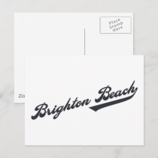 Brighton Beach Postkarte (Vorne/Hinten)