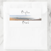 Brighton Beach Rechteckiger Aufkleber (Tasche)