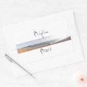 Brighton Beach Rechteckiger Aufkleber (Umschlag)