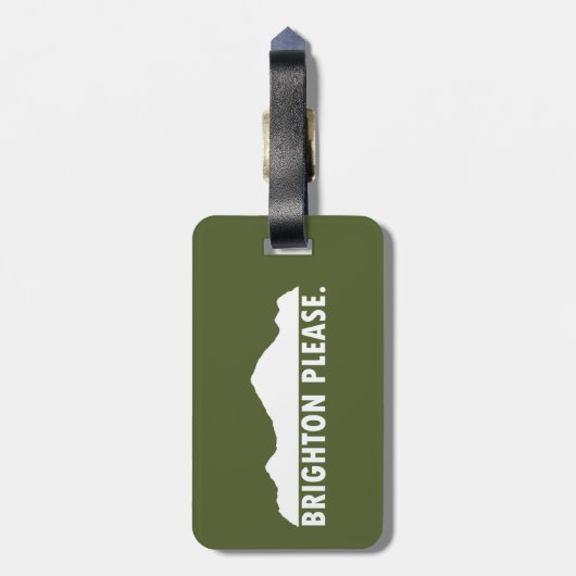 Brighton Bitte Gepäckanhänger (Rückseite vertikal)
