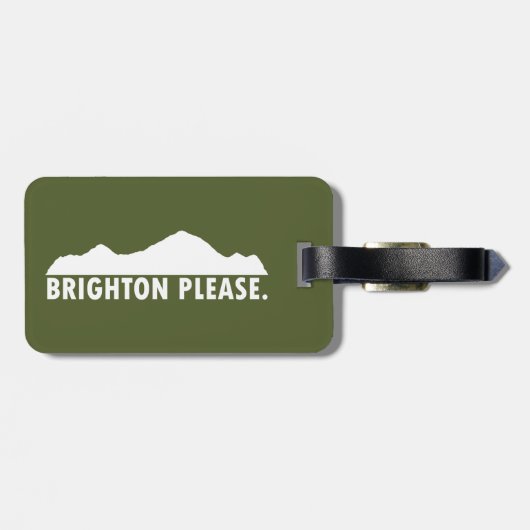 Brighton Bitte Gepäckanhänger (Rückseite horizontal)