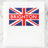 Brighton: Britische Flagge Rechteckiger Aufkleber (Tasche)