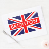 Brighton: Britische Flagge Rechteckiger Aufkleber (Umschlag)