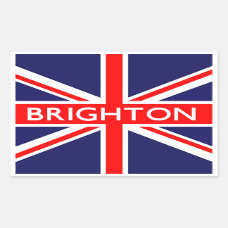 Brighton: Britische Flagge Rechteckiger Aufkleber