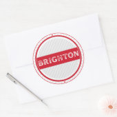 Brighton City Pride Emblem – English Identity Runder Aufkleber (Umschlag)