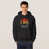Brighton Colorado Mountain Forest Retro Sunset Hoodie (Vorne ganz)