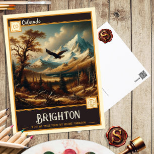 Brighton, Colorado   Vintage Postkarte