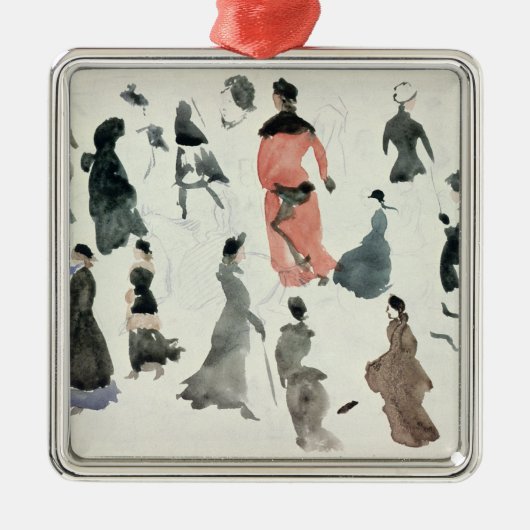 Brighton-Damen Silbernes Ornament (Vorne)