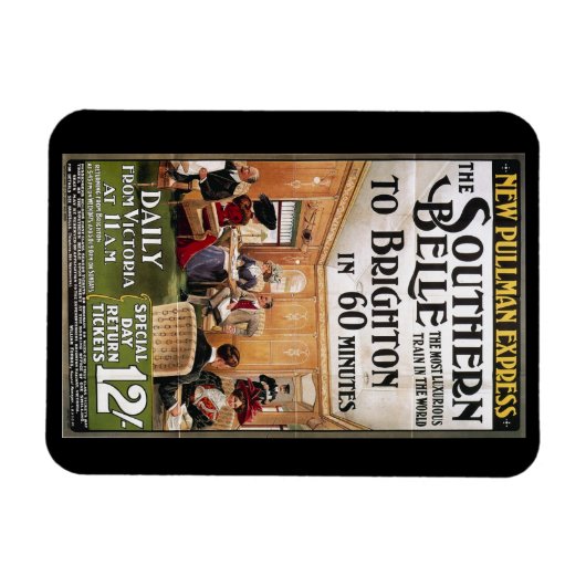 Brighton, England, Bahnreise Magnet (Horizontal)