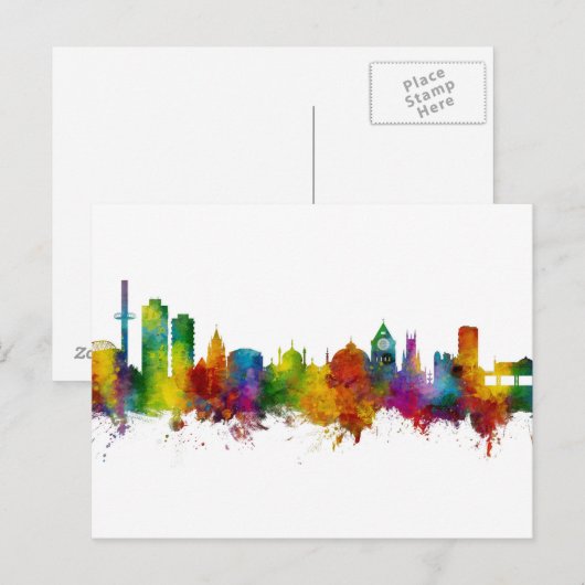 Brighton England Skyline Postkarte (Vorne/Hinten)