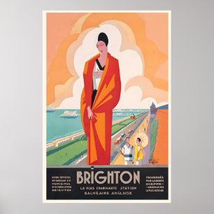 Brighton England UK Vintage Reiseposter Poster