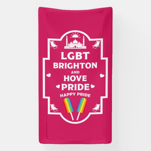 Brighton Gay Pride Banner (Vertikal)