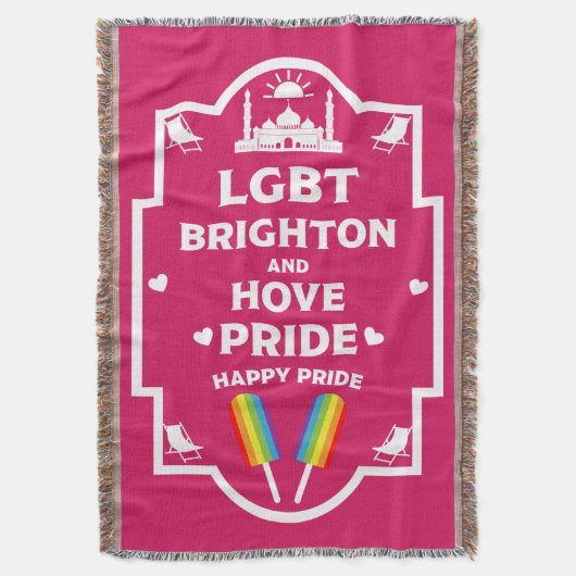 Brighton Gay Pride Decke (Vorderseite Vertikal)