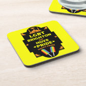 Brighton Gay Pride Getränkeuntersetzer (Linke Seite)