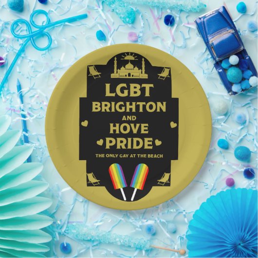 Brighton Gay Pride Pappteller (Party)