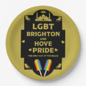 Brighton Gay Pride Pappteller (Vorderseite)