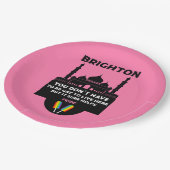 Brighton Gay Pride Pappteller (Schrägansicht)