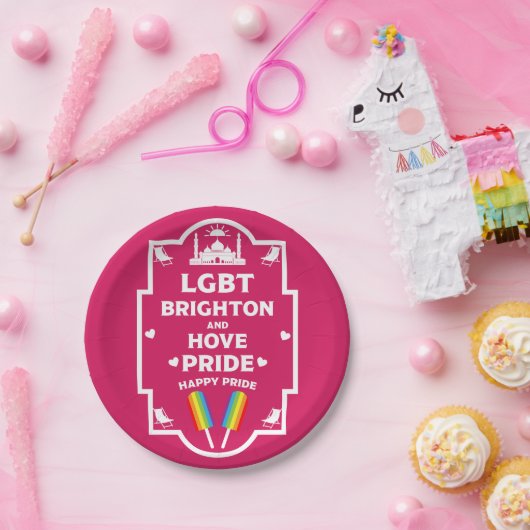 Brighton Gay Pride Pappteller (Party)