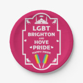 Brighton Gay Pride Pappteller (Vorderseite)