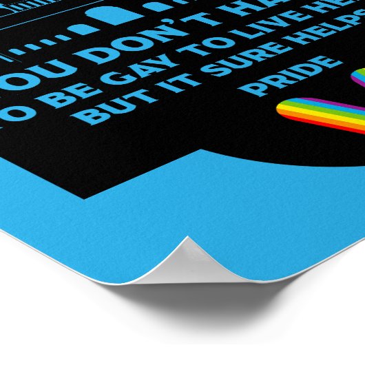 Brighton Gay Pride Poster (Ecke)