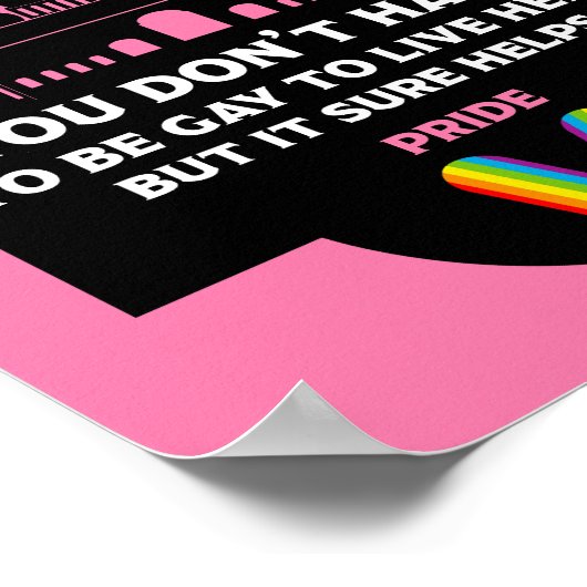 Brighton Gay Pride Poster (Ecke)