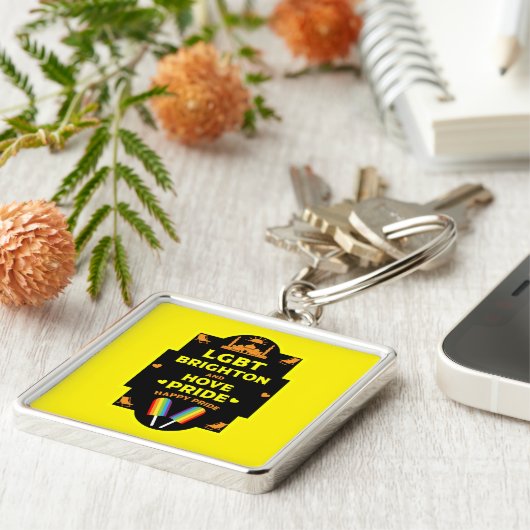 Brighton Gay Pride Schlüsselanhänger (Seite)