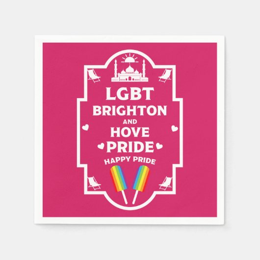Brighton Gay Pride Serviette (Vorderseite)