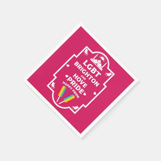 Brighton Gay Pride Serviette (Ecke)