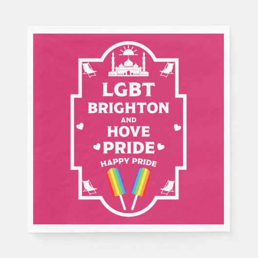 Brighton Gay Pride Serviette (Vorderseite)