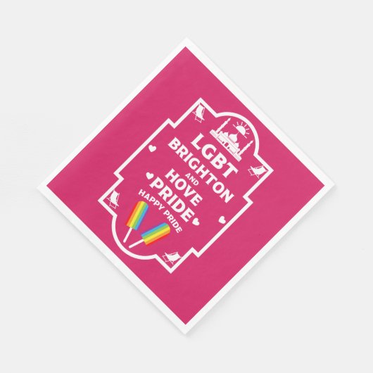 Brighton Gay Pride Serviette (Ecke)