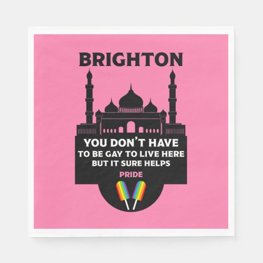 Brighton Gay Pride Serviette (Vorderseite)