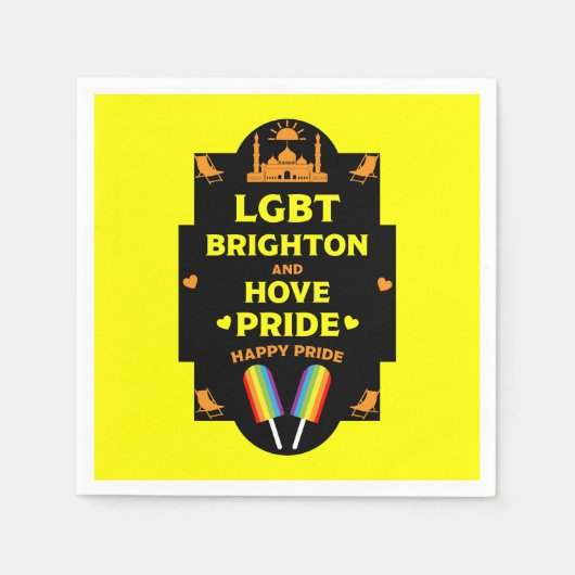 Brighton Gay Pride Serviette (Vorderseite)