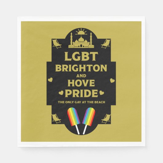 Brighton Gay Pride Serviette (Vorderseite)