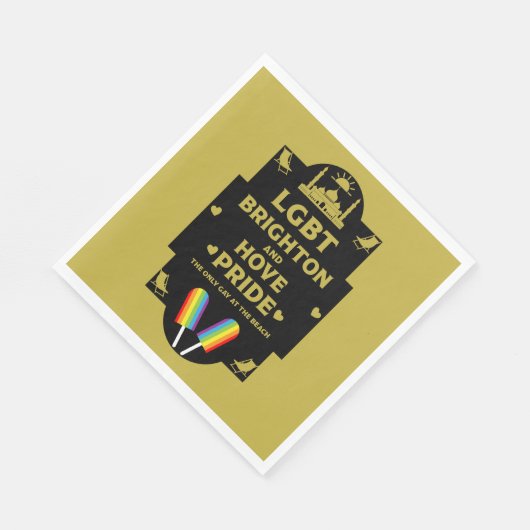 Brighton Gay Pride Serviette (Ecke)