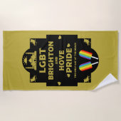 Brighton Gay Pride Strandtuch (Vorderseite)