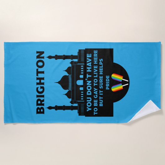Brighton Gay Pride Strandtuch (Vorderseite)
