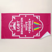 Brighton Gay Pride Strandtuch (Vorderseite)